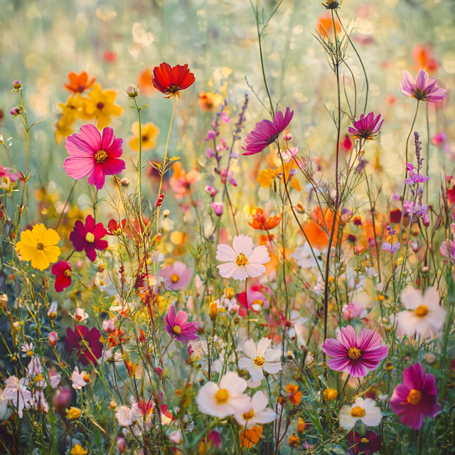 Vibrant Wildflower Field