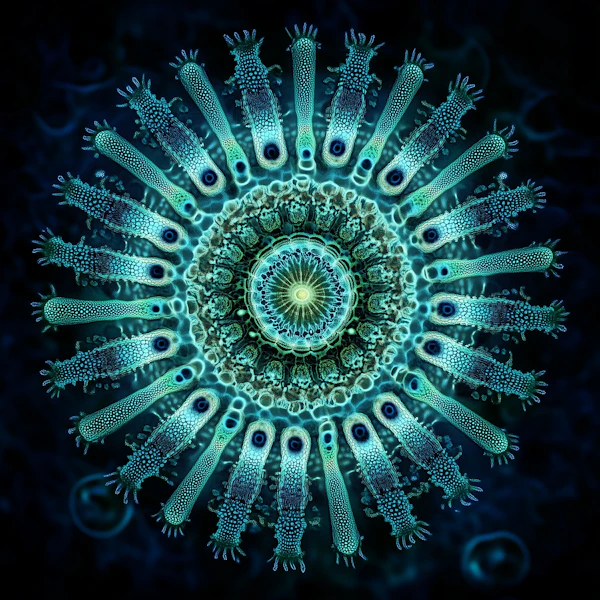 Bioluminescent Mandala