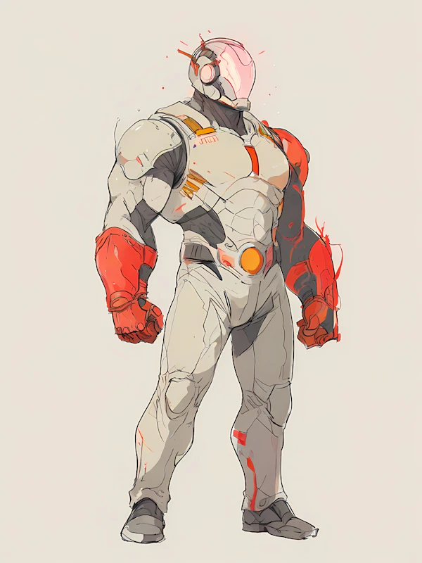 Futuristic Humanoid Warrior