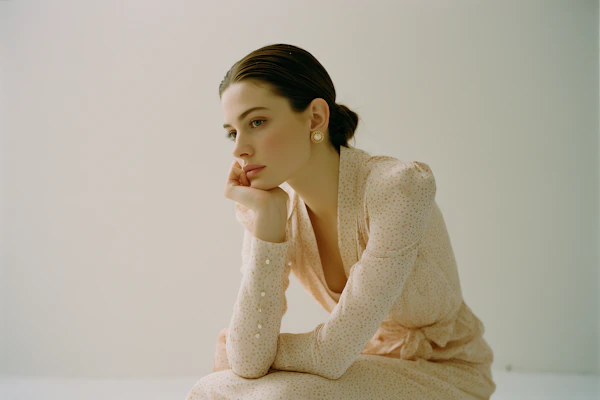 Contemplative Woman Portrait