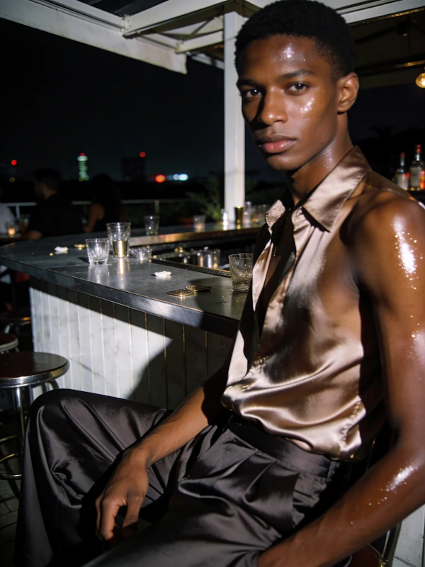 Stylish Night Bar Scene