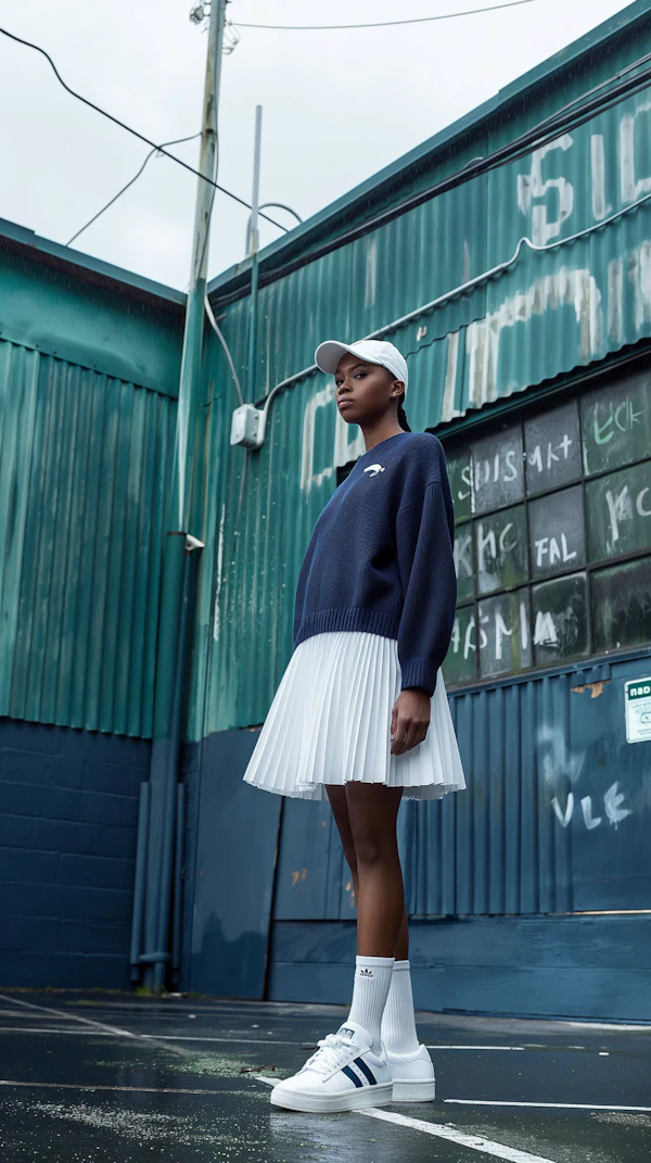 Confident Woman in Urban Setting