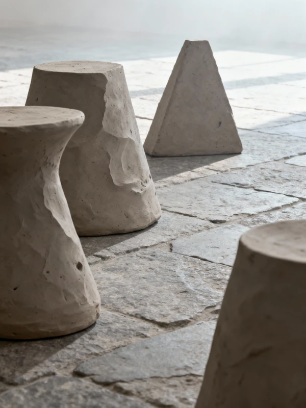 Abstract Sculptures Display
