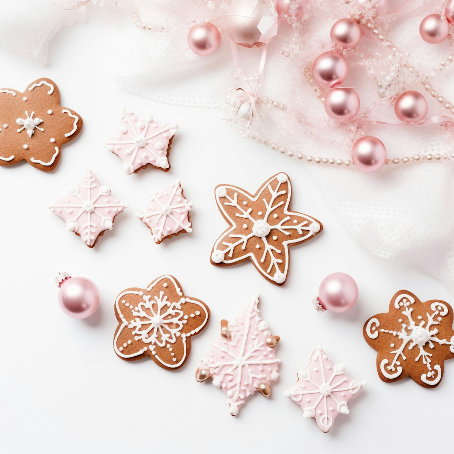 Elegant Holiday Gingerbread Display