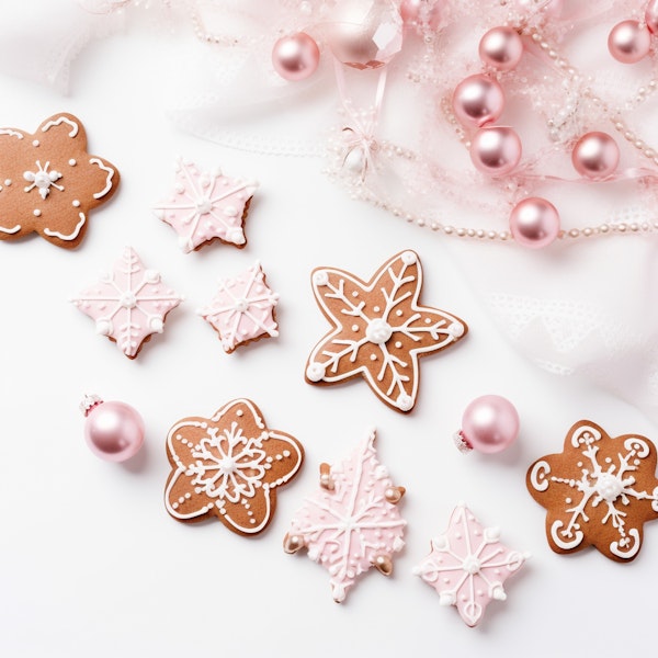 Elegant Holiday Gingerbread Display