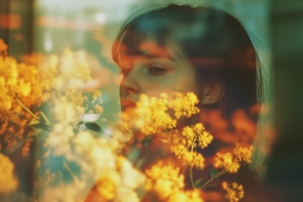 Dreamy Floral Portrait