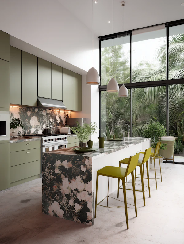 Nature-Inspired Kitchen