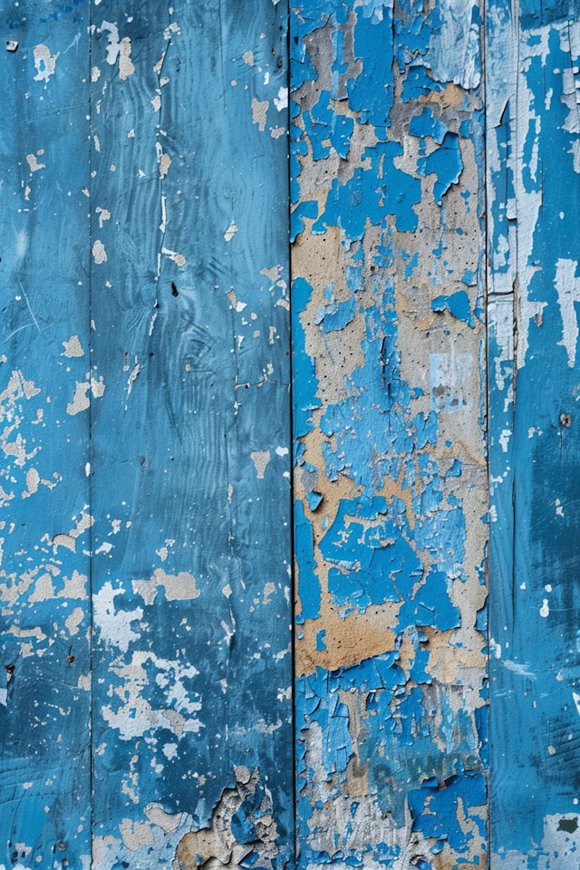 Aged Blue Wooden Texture