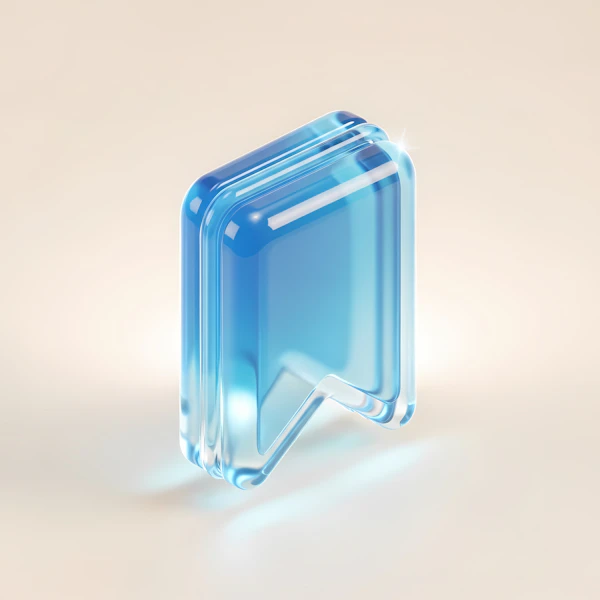 Translucent Bookmark Icon