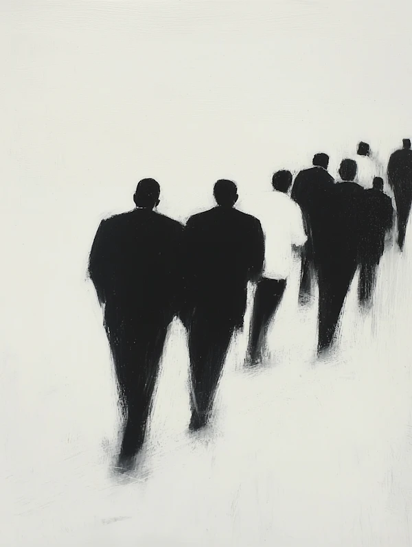 Silhouetted Figures