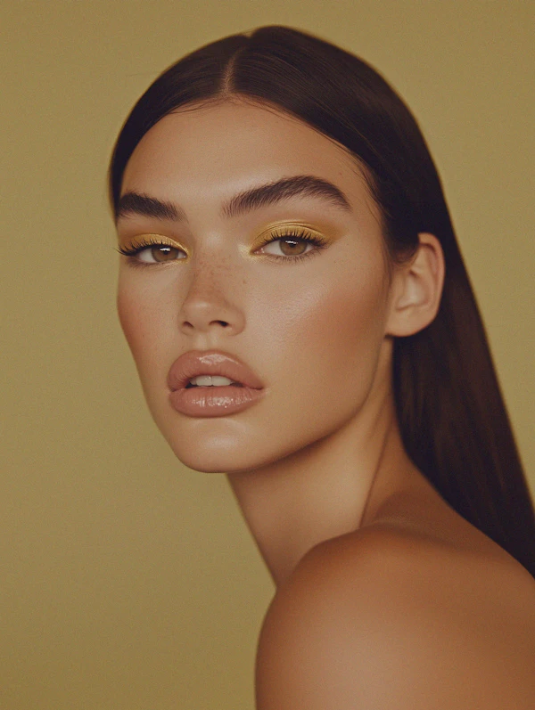 Bold Yellow Eyeshadow