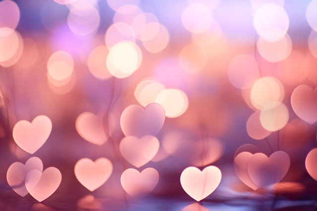 Dreamy Heart Bokeh Romance