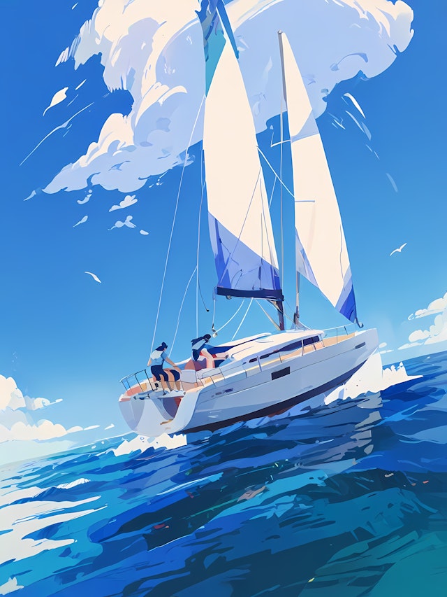 Sailboat Adventure Scene