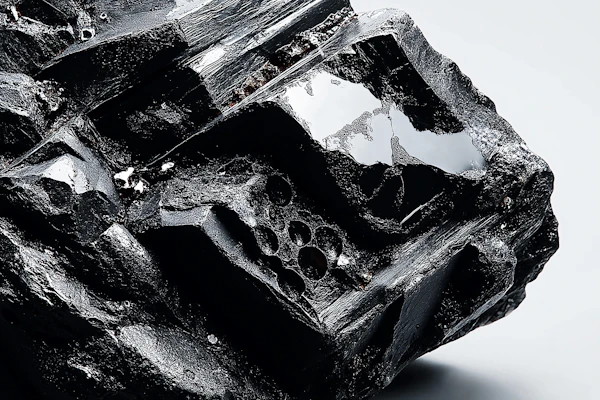 Glossy Black Mineral