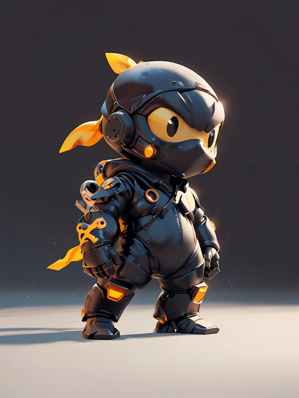 Futuristic Ninja Render