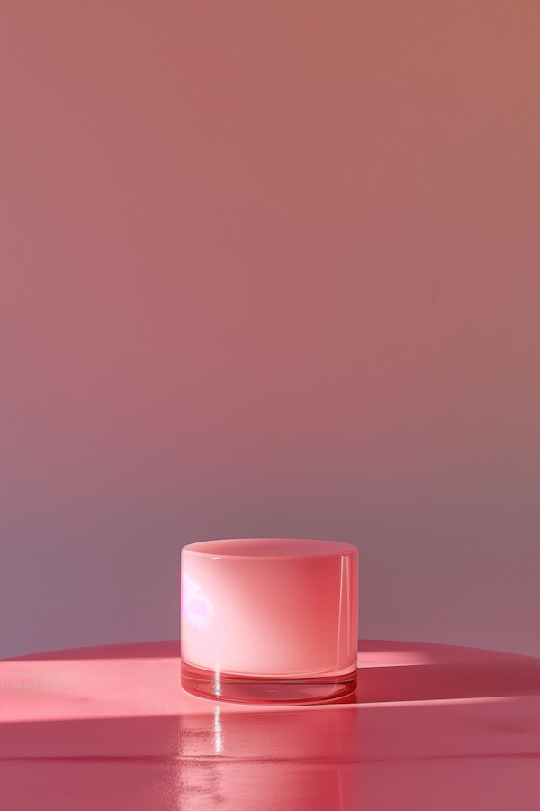 Ethereal Pink Glass Contemplation