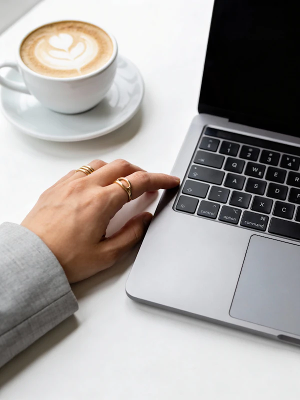 Work and Coffee Scene