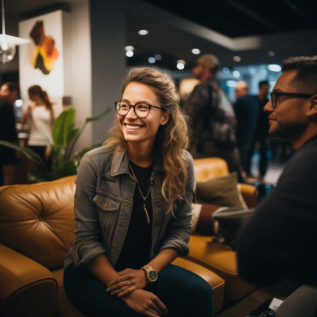 Warm Conversation at a Social Event