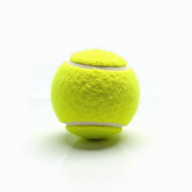 Tennis Ball on Light Background