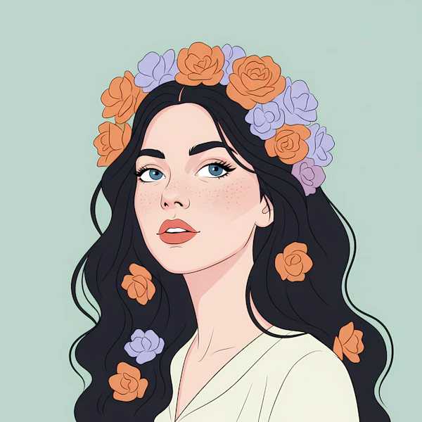 Ethereal Floral Portrait
