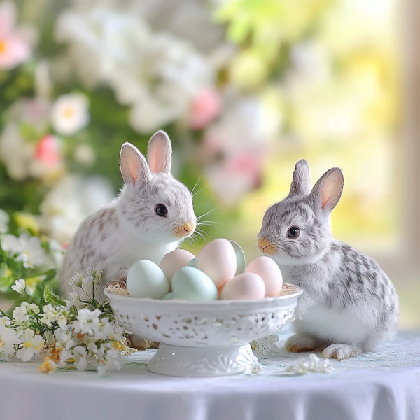 Springtime Baby Rabbits
