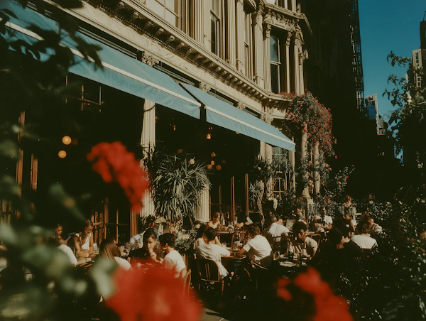 Charming Café Scene