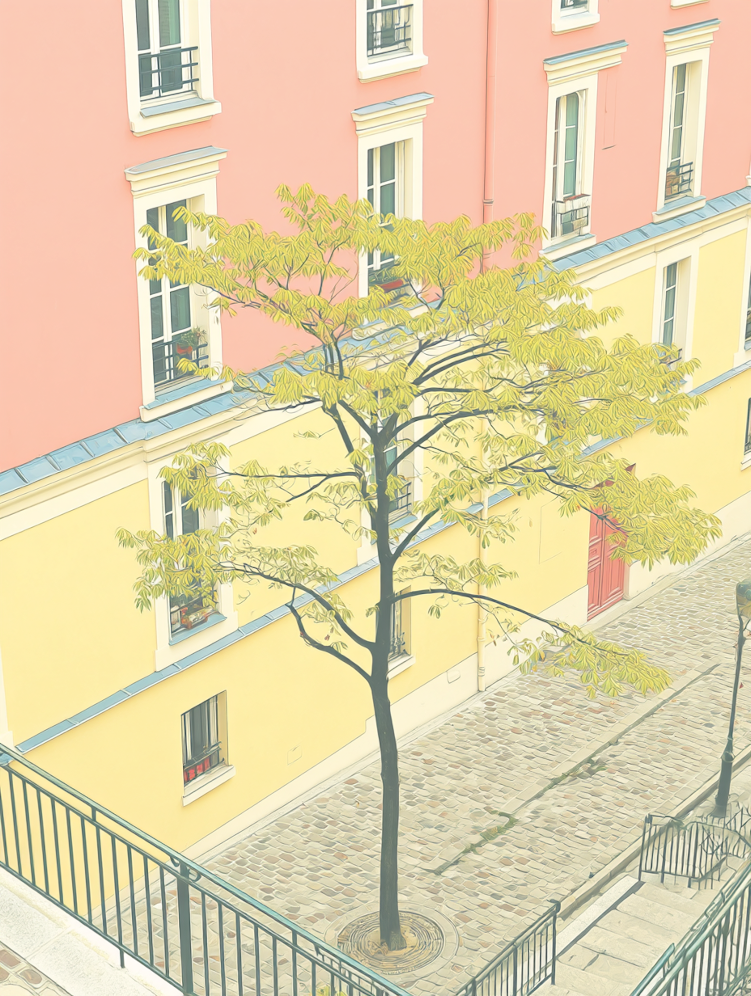 Pastel Urban Serenity
