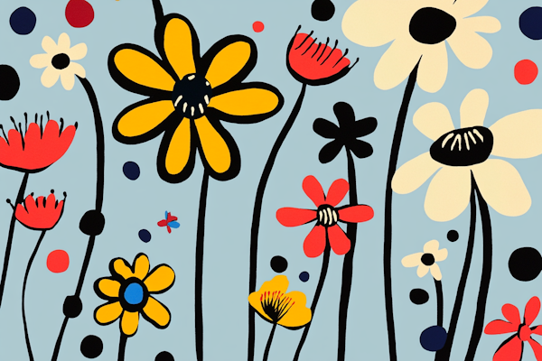 Stylized Floral Illustration