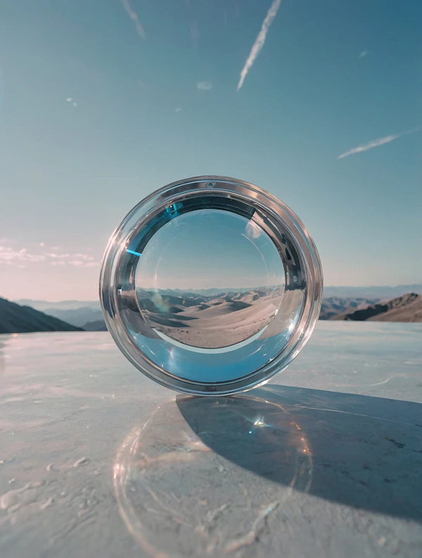 Glass Sphere Desert View