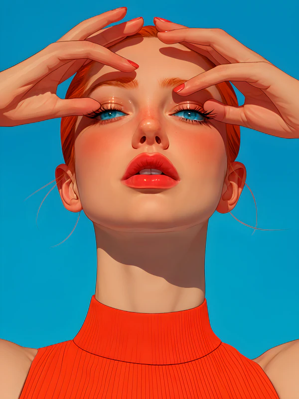 Fiery Redhead Portrait