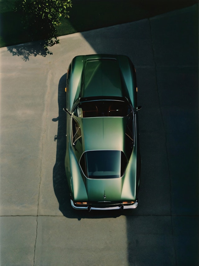 Classic Car Aerial View