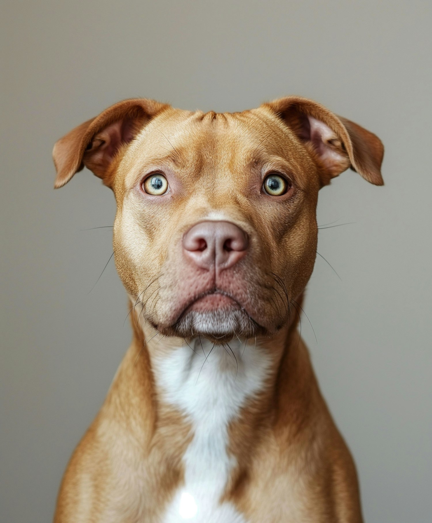 Expressive Copper-Toned Dog
