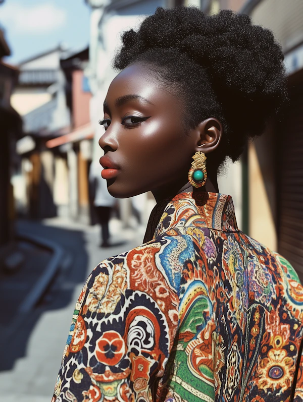 Striking Portrait of Young Woman