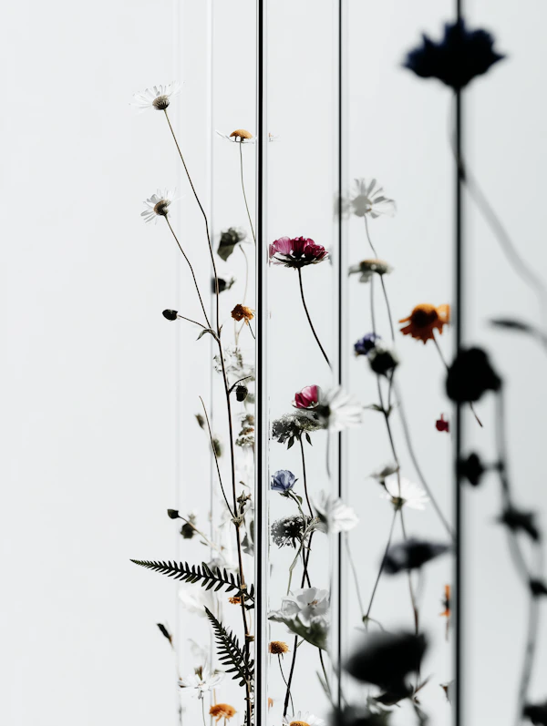 Floral Glass Display