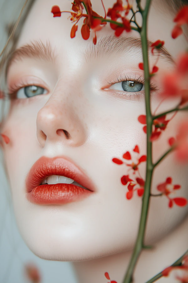 Portrait with Flowers