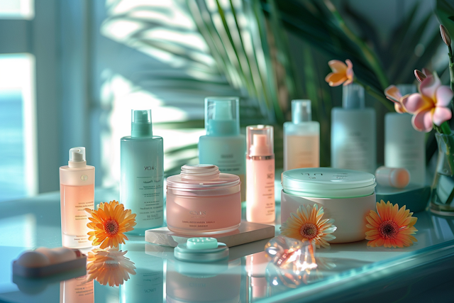 Serene Beauty Product Display