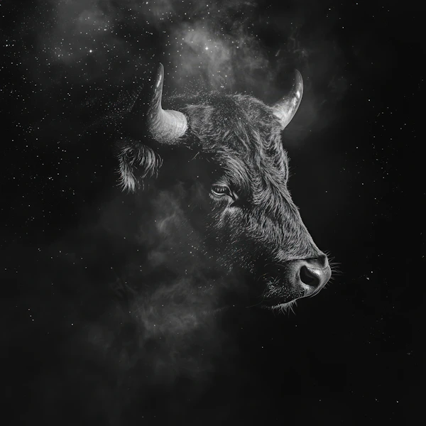 Surreal Bison Portrait