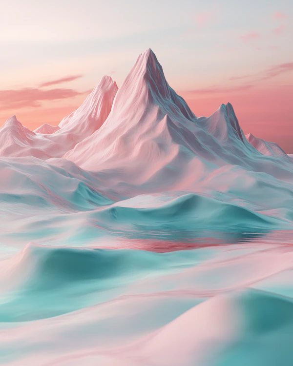 Surreal Pastel Landscape