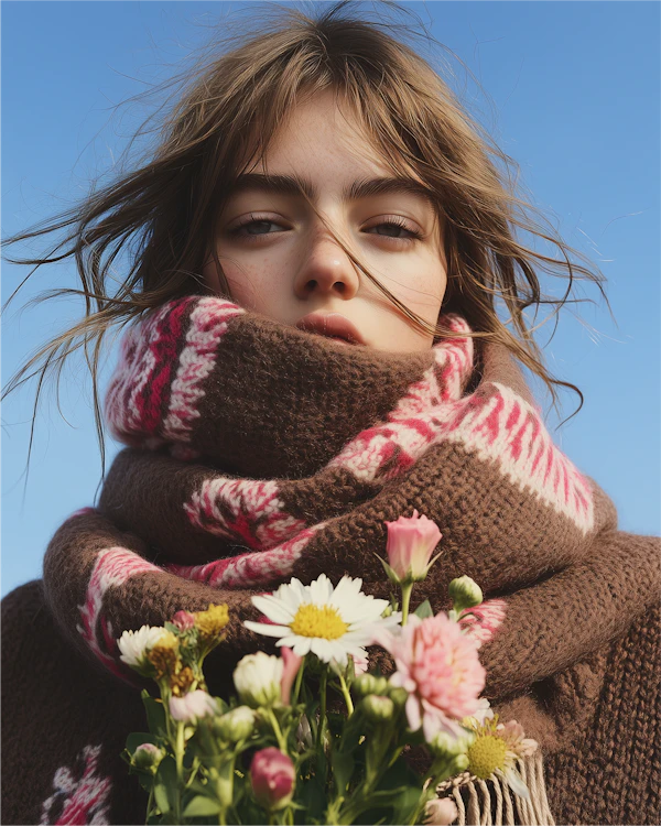 Woman with Flowers