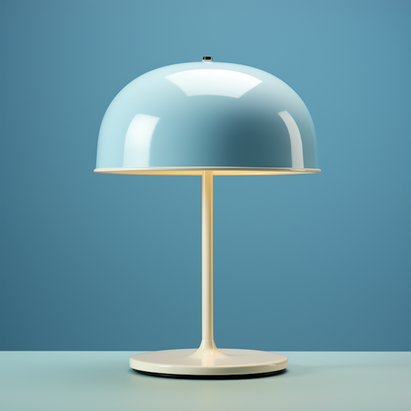 Pastel Blue Elegance Minimalist Table Lamp