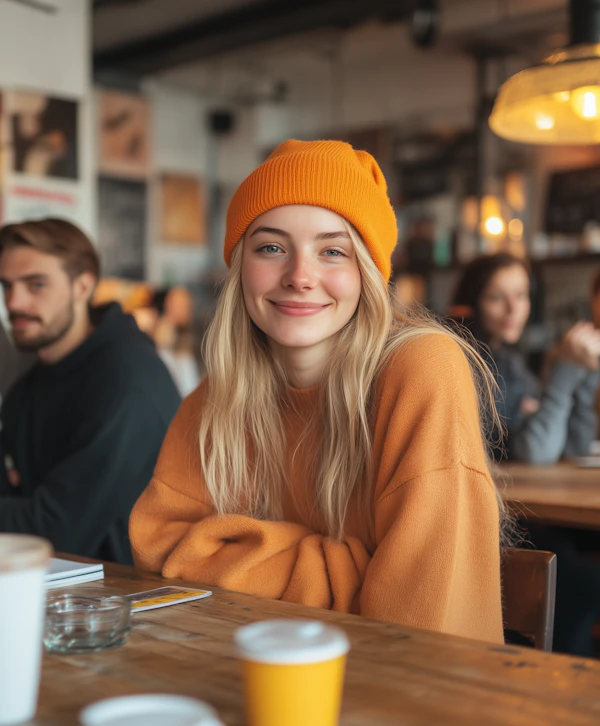Cozy Cafe Portrait