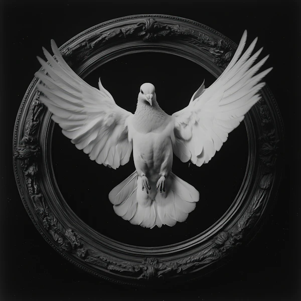 Dove in Flight Art