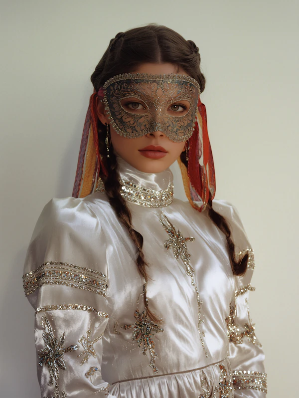 Masked Elegance Portrait