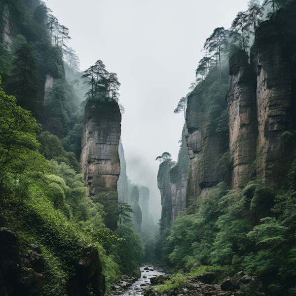 Mystic Peaks of the Enchanted Forest