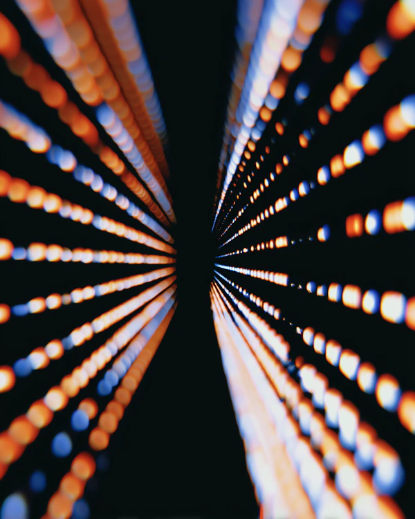 Glowing Light Tunnel