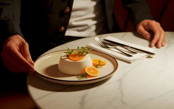 Elegant Dessert Setting