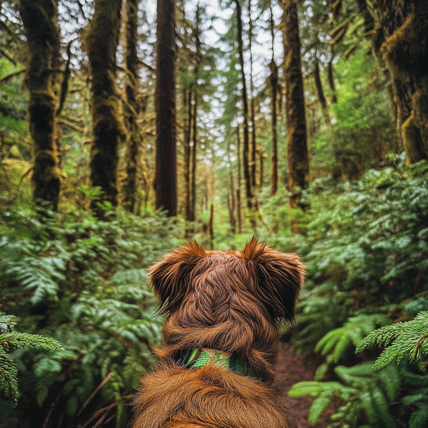 Dog in Forest