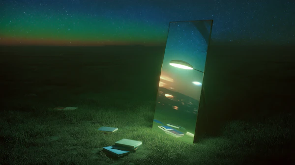 Surreal Mirror Scene