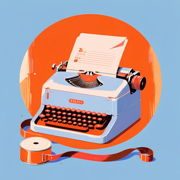 Retro Typewriter Art