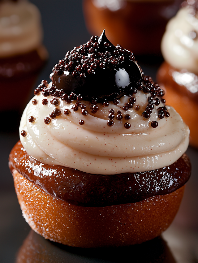 Decorated Cupcake Close-Up